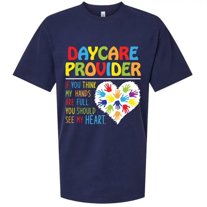 Daycare Provider Childcare Prek Teacher Appreciation Sueded Cloud Jersey T-Shirt