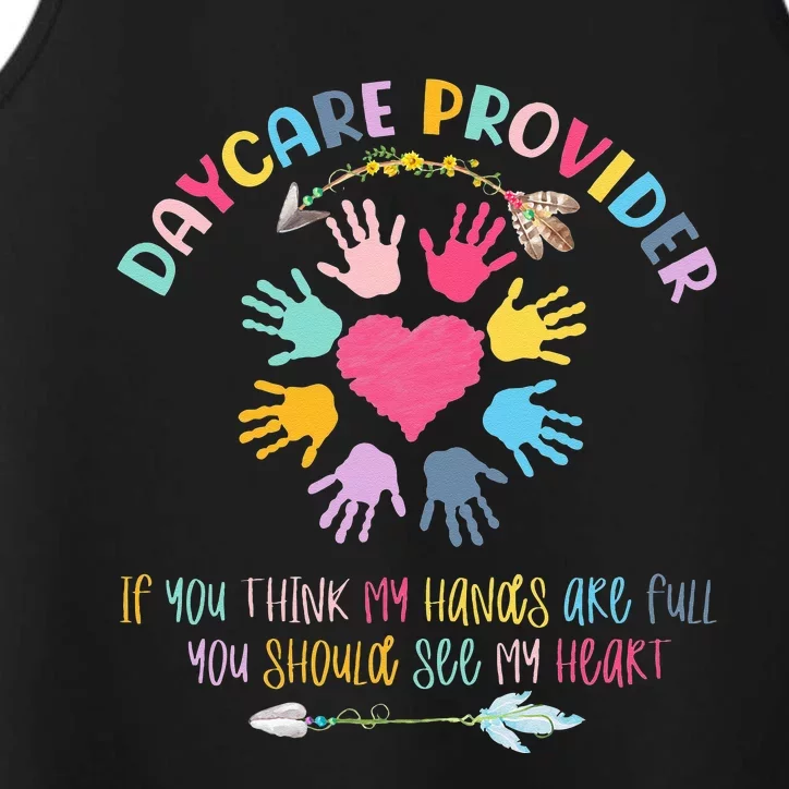 Daycare Provider Childcare Pre K Teacher Appreciation Performance Tank