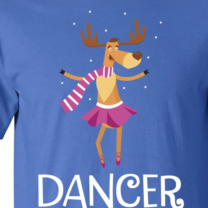 Dancer Prancer Christmas Dancing Reindeer Gift Tall T-Shirt