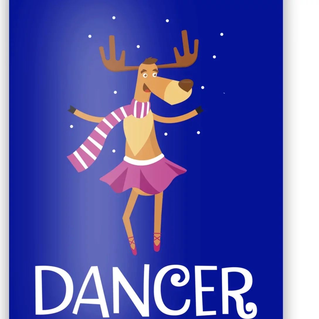 Dancer Prancer Christmas Dancing Reindeer Gift Poster