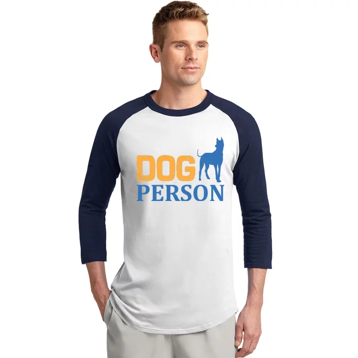 Dog Person Baseball Sleeve Shirt