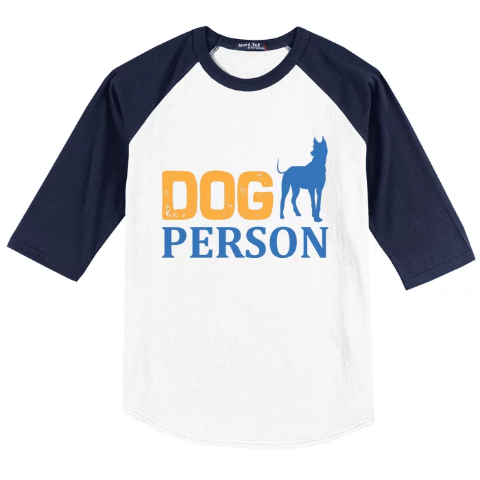 Dog Person Baseball Sleeve Shirt