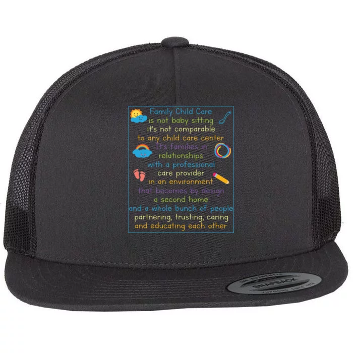 Daycare Provider Day Care Child Care Childcare Teacher Flat Bill Trucker Hat