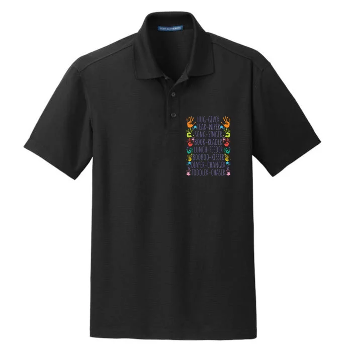 Daycare Provider Daycare Teacher Childcare Provider Dry Zone Grid Performance Polo