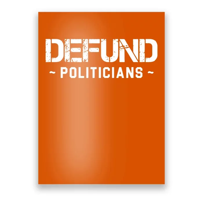 Defund Politicians Poster