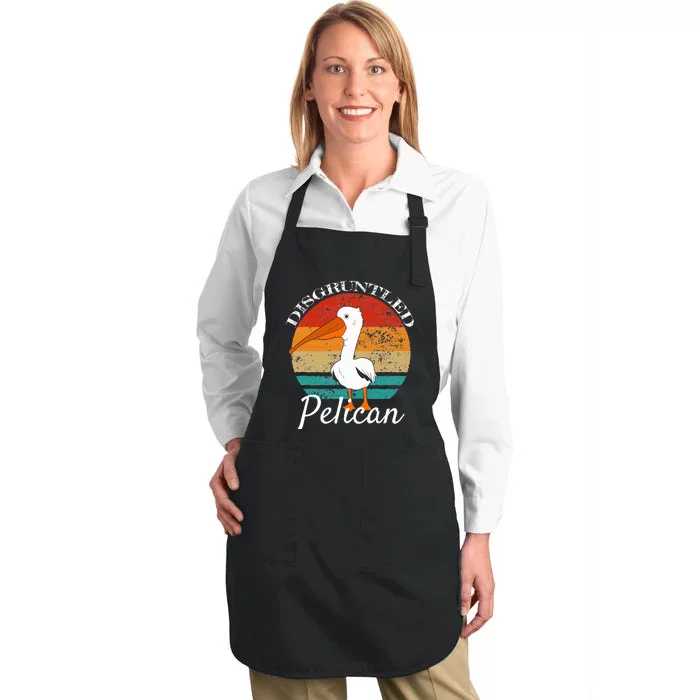 Disgruntled Pelican Full-Length Apron With Pocket