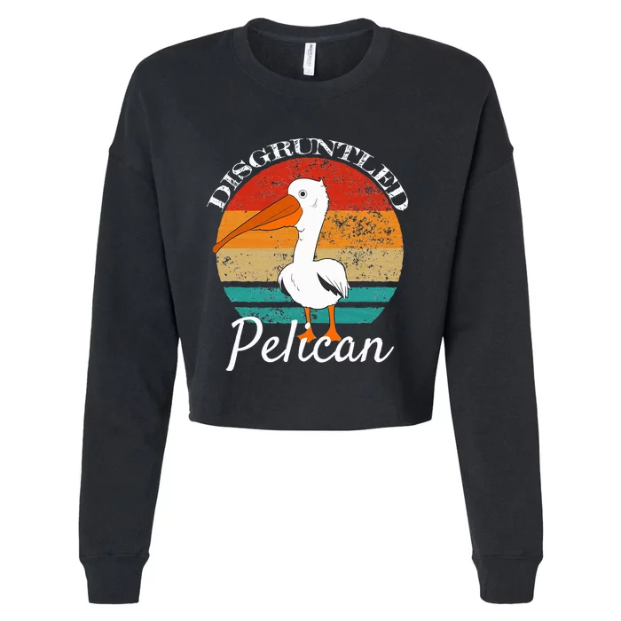 Disgruntled Pelican Cropped Pullover Crew