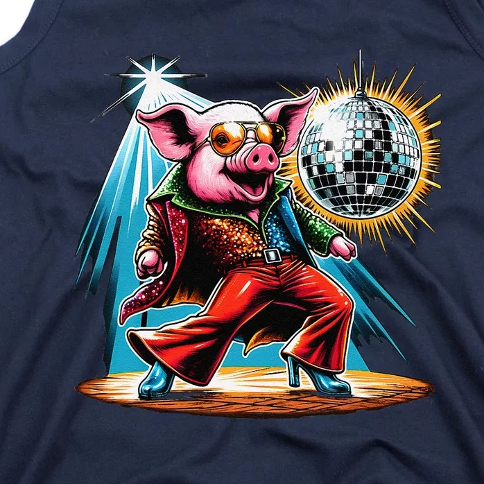 Dancer Pig Dancing Disco Tank Top