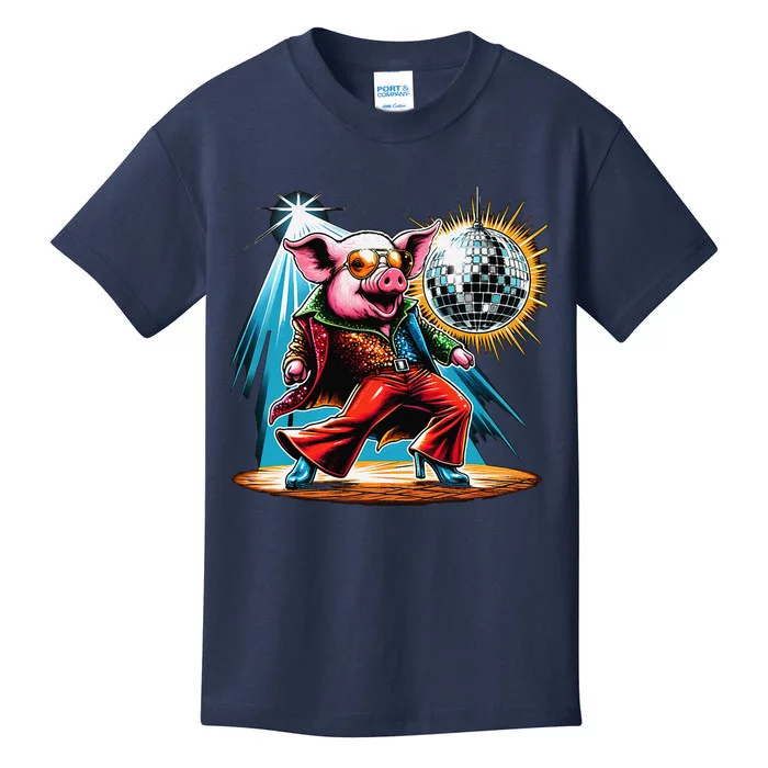 Dancer Pig Dancing Disco Kids T-Shirt