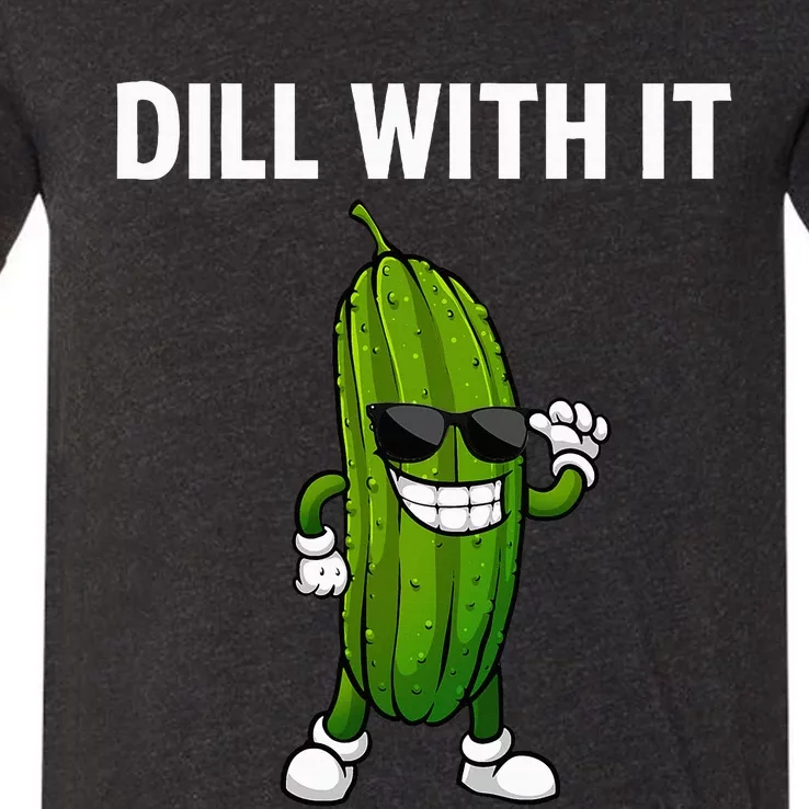 Dill Pickle Design For Cucumber Pickle Lover V-Neck T-Shirt