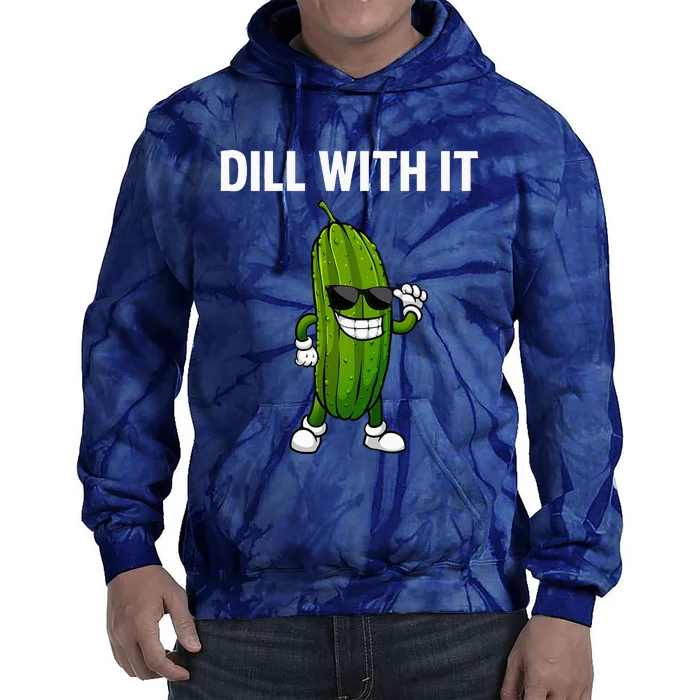 Dill Pickle Design For Cucumber Pickle Lover Tie Dye Hoodie