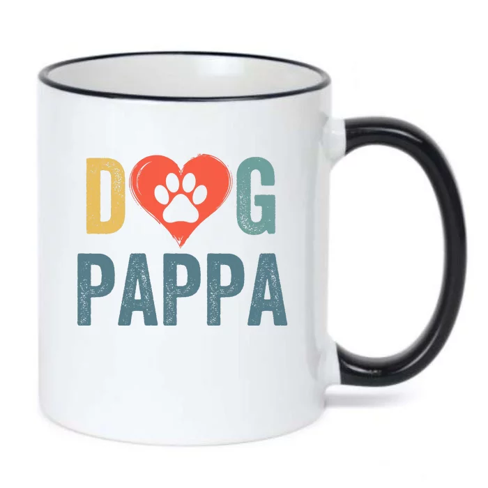 Dog Pappa Dog Parent Happy FatherS Day Dog Lover Dog Pappa Loving Pappa Black Color Changing Mug