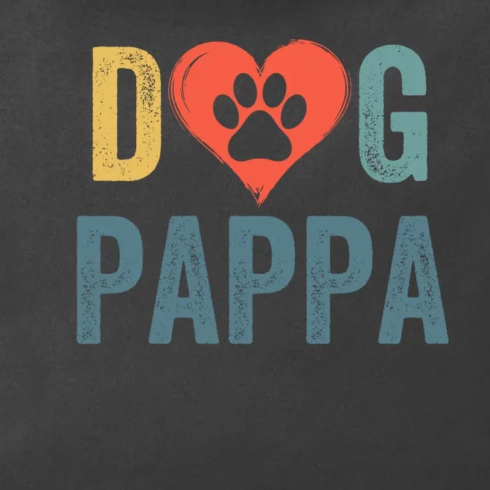 Dog Pappa Dog Parent Happy FatherS Day Dog Lover Dog Pappa Loving Pappa Zip Tote Bag