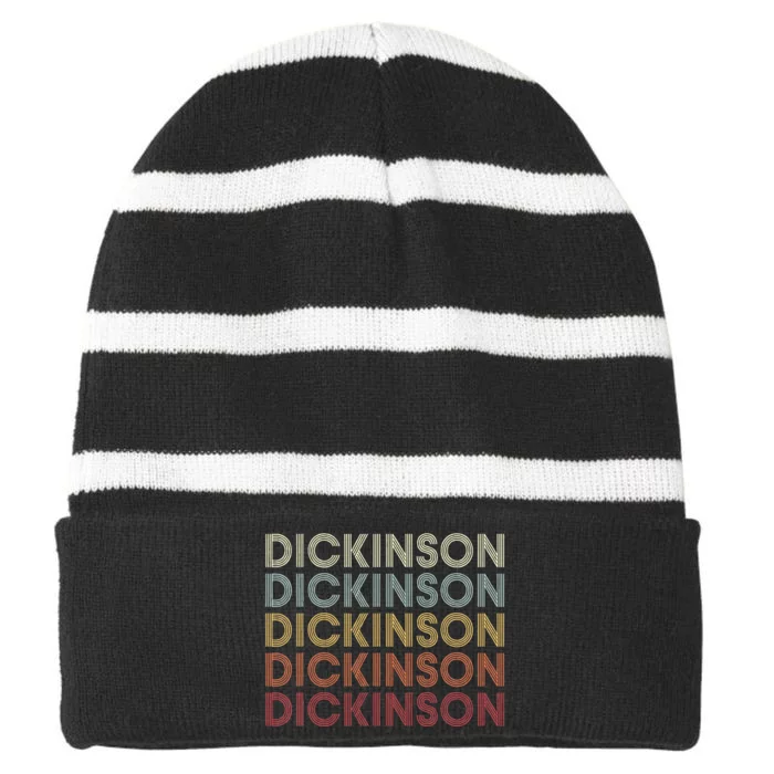 Dickinson Pennsylvania Dickinson Striped Beanie with Solid Band