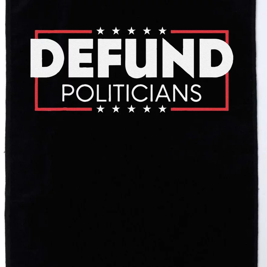 Defund Politicians Platinum Collection Golf Towel