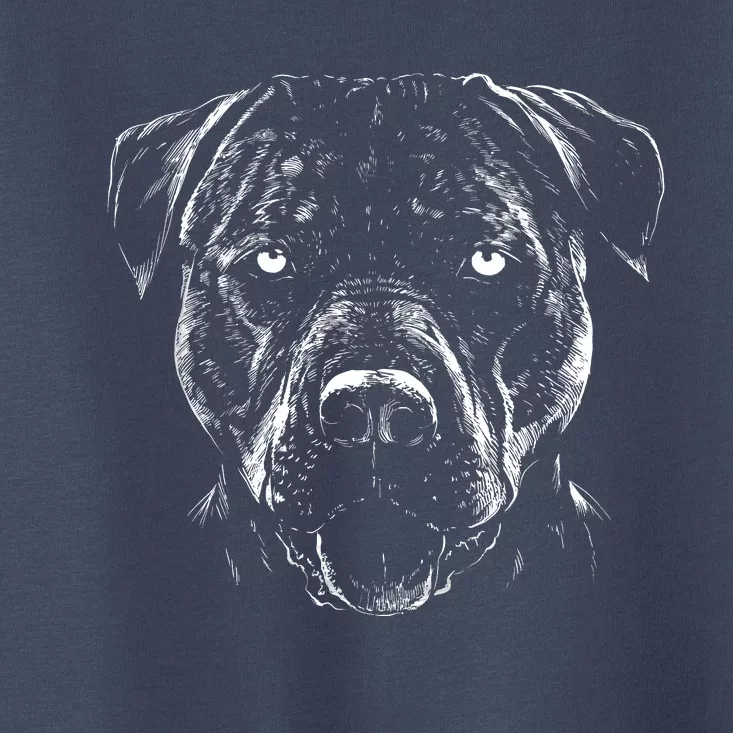 Detailed Pitbull Dog Toddler T-Shirt