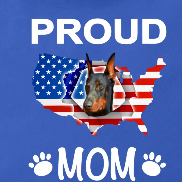 Dober Pinscher Dog Dober Proud Patriot Mom Cute Gift Zip Tote Bag