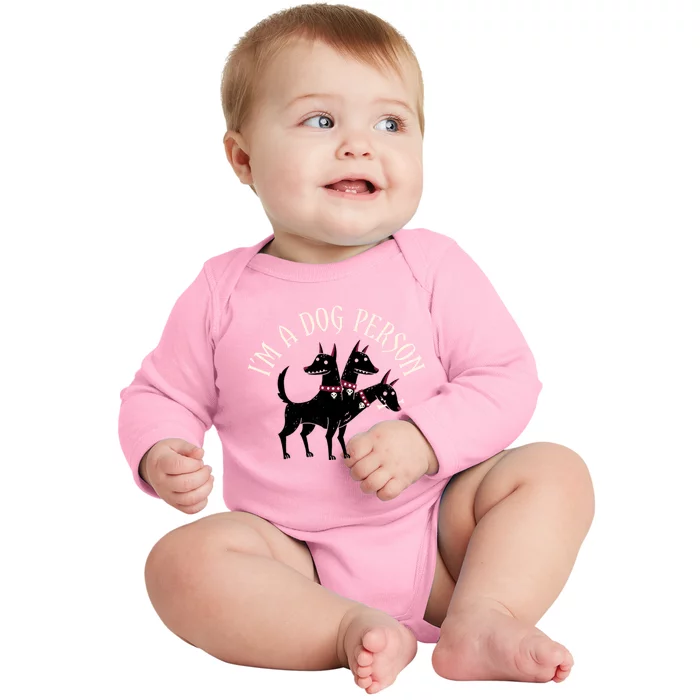 Dog Person Baby Long Sleeve Bodysuit