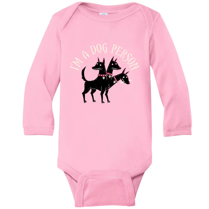 Dog Person Baby Long Sleeve Bodysuit