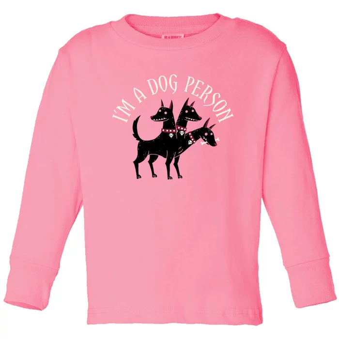 Dog Person Toddler Long Sleeve Shirt