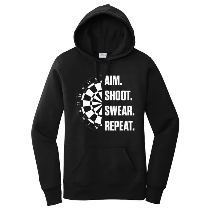 Darts Problems Dartboard Fun Hobby Dart Player Women's Pullover Hoodie