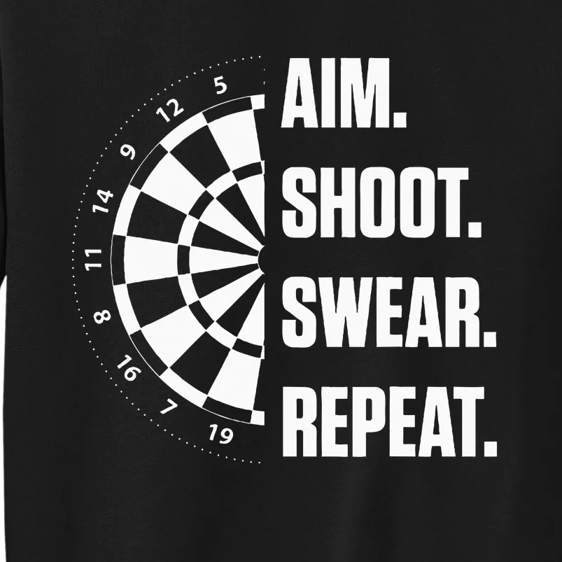 Darts Problems Dartboard Fun Hobby Dart Player Tall Sweatshirt