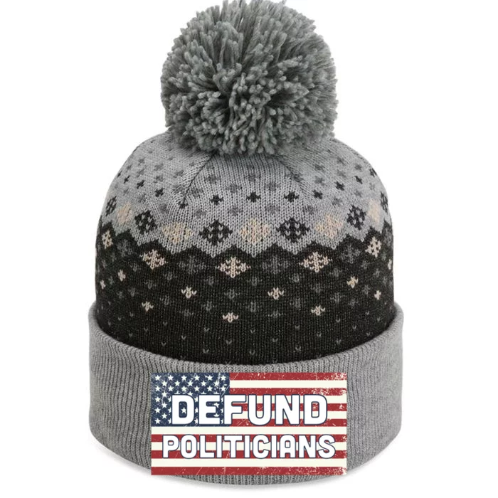 Defund Politicians The Baniff Cuffed Pom Beanie