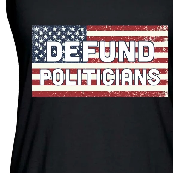 Defund Politicians Ladies Essential Flowy Tank