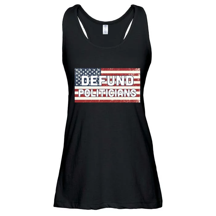 Defund Politicians Ladies Essential Flowy Tank