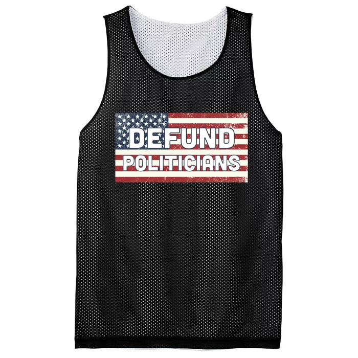 Defund Politicians Mesh Reversible Basketball Jersey Tank