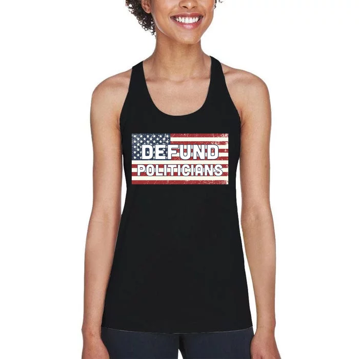 Defund Politicians Women's Racerback Tank