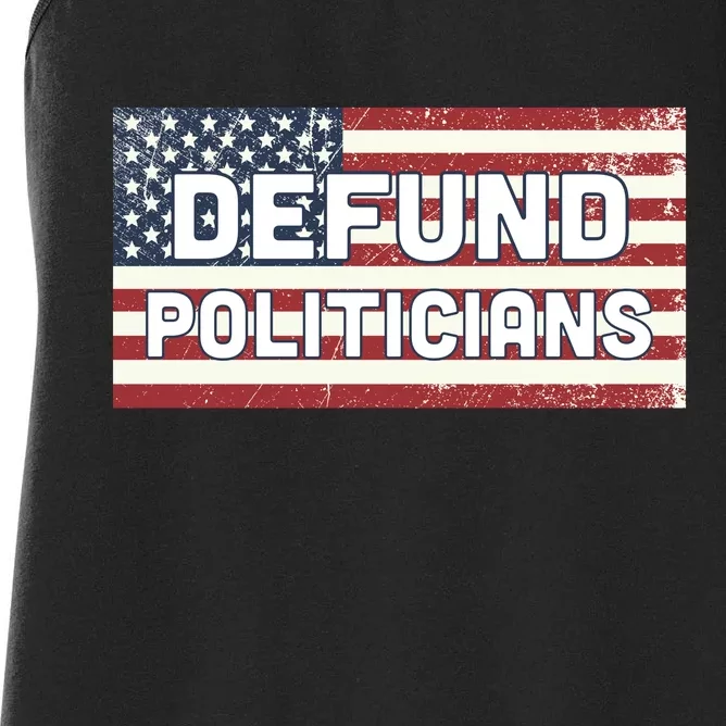 Defund Politicians Women's Racerback Tank