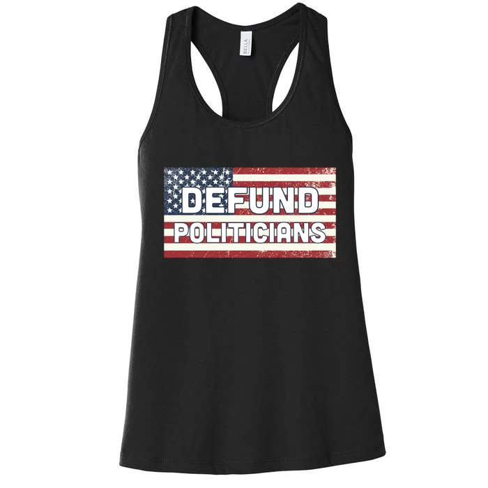 Defund Politicians Women's Racerback Tank