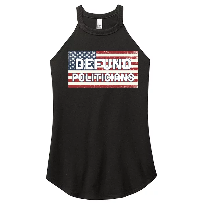 Defund Politicians Women’s Perfect Tri Rocker Tank