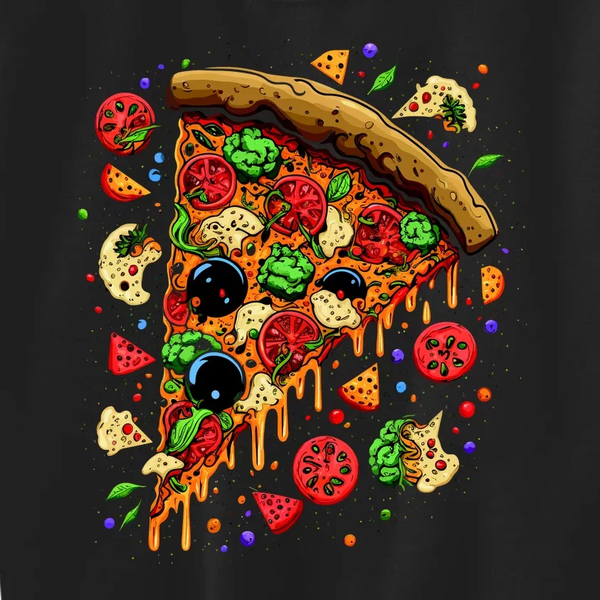 Delicious Pizza Kids Sweatshirt