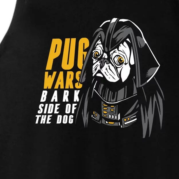 Darth Pug Ladies Tri-Blend Wicking Tank