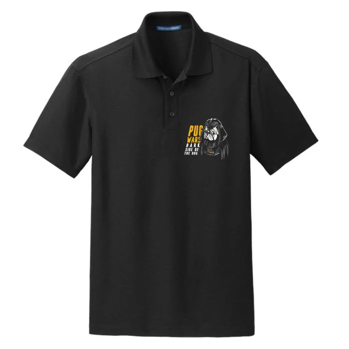 Darth Pug Dry Zone Grid Performance Polo