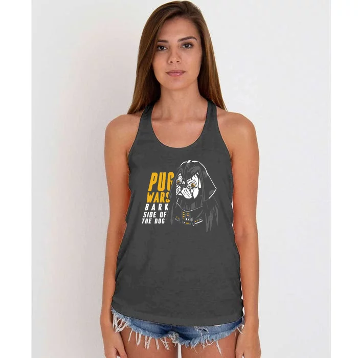 Darth Pug Women's Knotted Racerback Tank