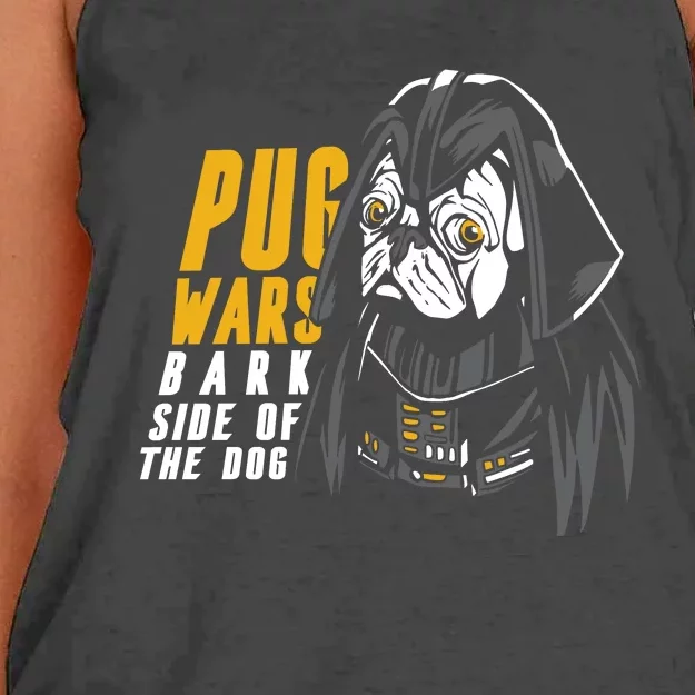 Darth Pug Women's Knotted Racerback Tank