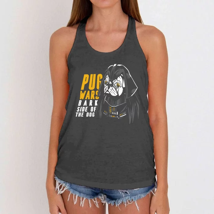 Darth Pug Women's Knotted Racerback Tank