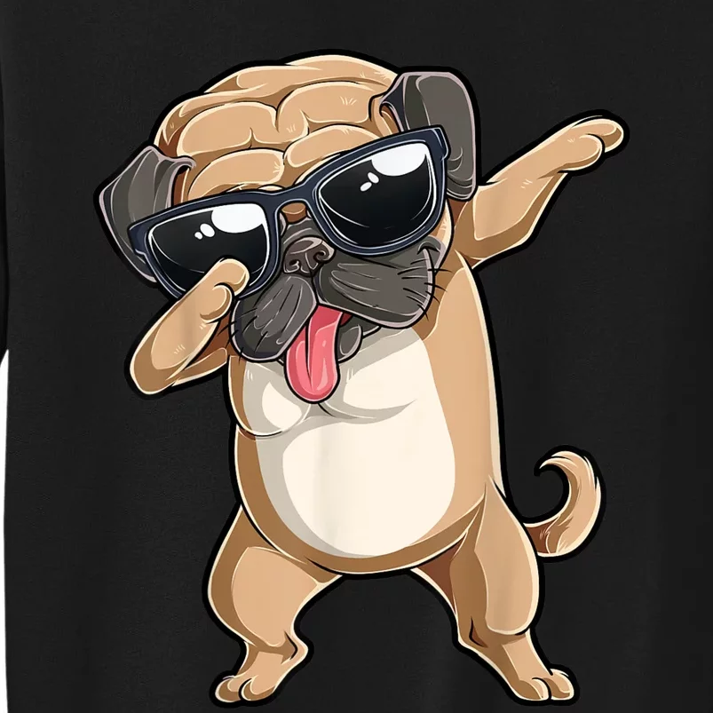 Dabbing Pug Dog Lover Kids Boys Girls Dab Dance Sweatshirt