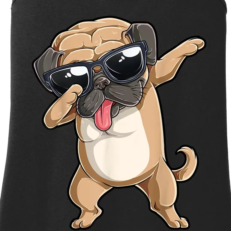 Dabbing Pug Dog Lover Kids Boys Girls Dab Dance Ladies Essential Tank