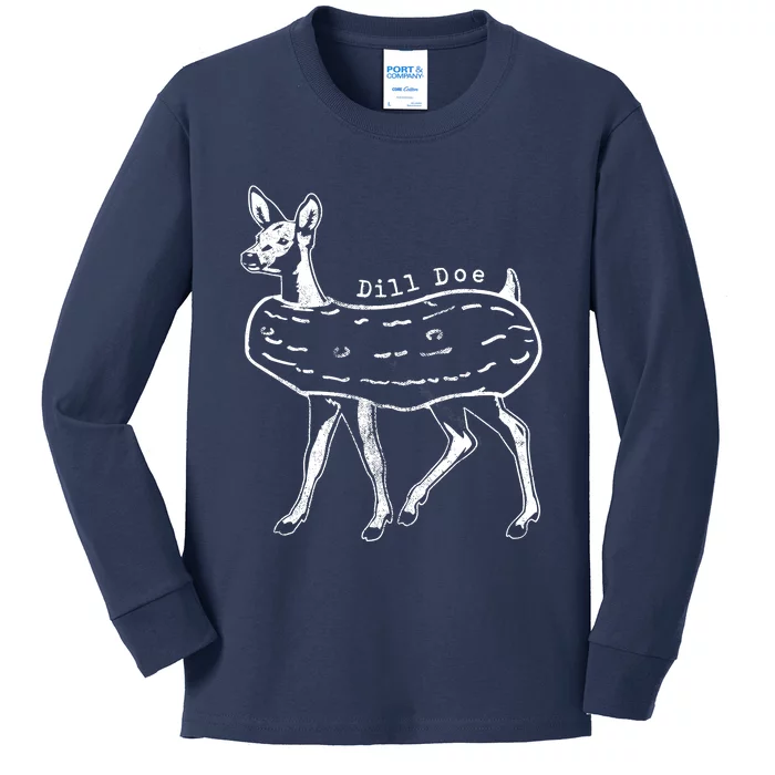 Dill Pickle Dill Doe Kids Long Sleeve Shirt