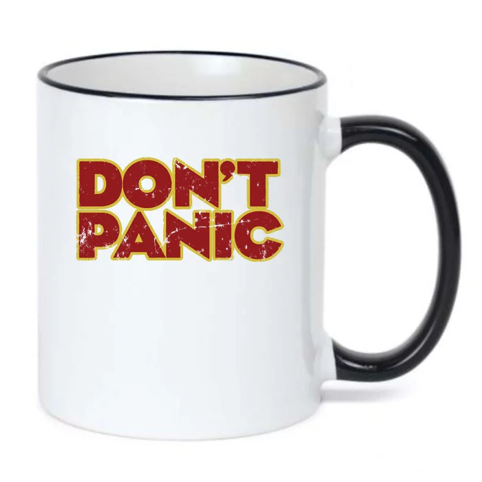 Don&39;t Panic Black Color Changing Mug