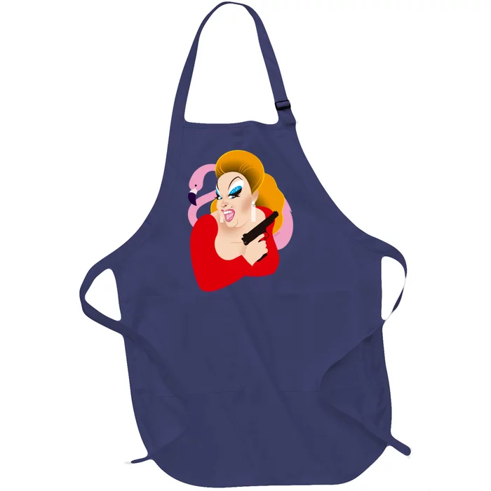 Divinely Pink Full-Length Apron With Pocket