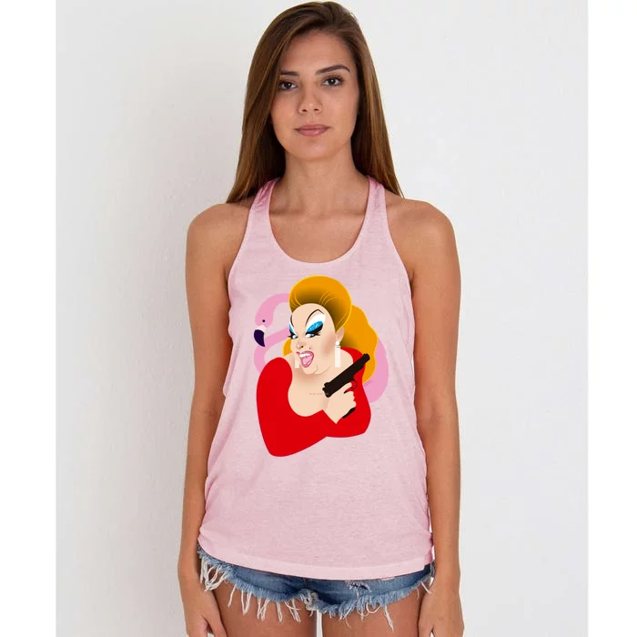 Divinely Pink Women's Knotted Racerback Tank