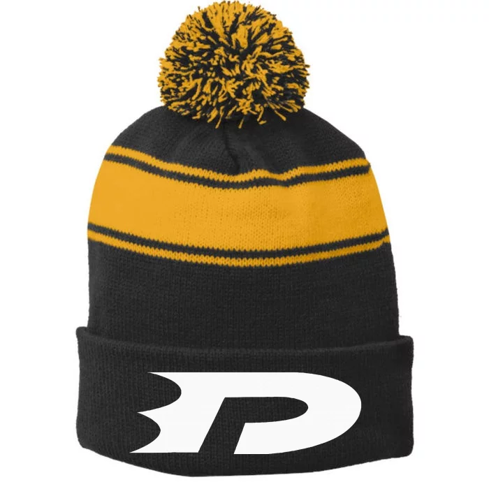 Danny Phanton Dp Stripe Pom Pom Beanie