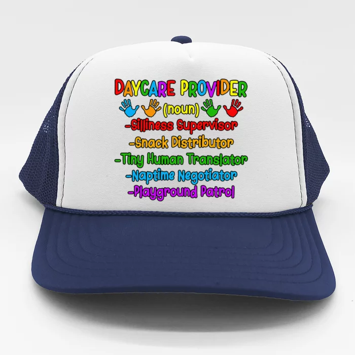 Daycare Provider Definition Daycare Teacher Day Trucker Hat