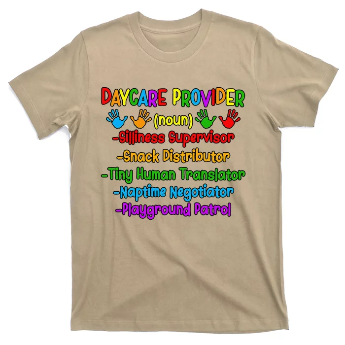 Daycare Provider Definition Daycare Teacher Day T-Shirt