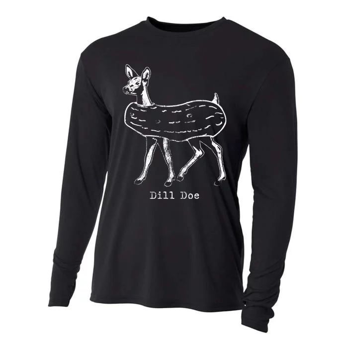 Dill Pickle Dill Doe Funny Cooling Performance Long Sleeve Crew